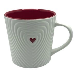 Starbucks Embossed Heart Mug – 16 oz (2008)-Valentine’s Day